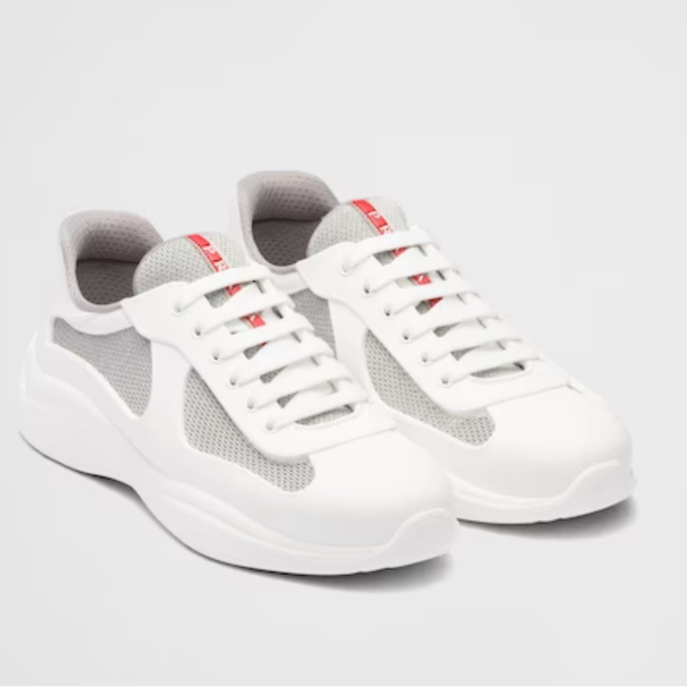 Like New! Prada America's Cup Soft Rubber and Bike Fabric Sneakers